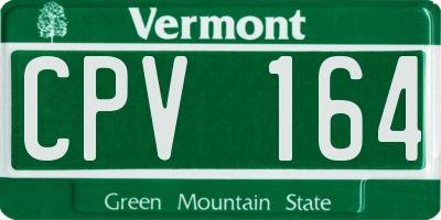 VT license plate CPV164