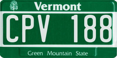 VT license plate CPV188