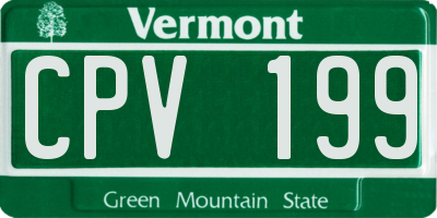 VT license plate CPV199