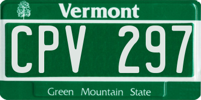 VT license plate CPV297