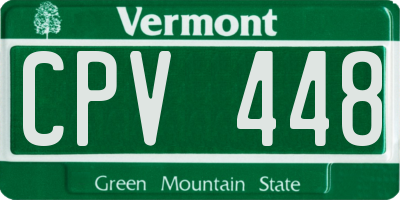 VT license plate CPV448