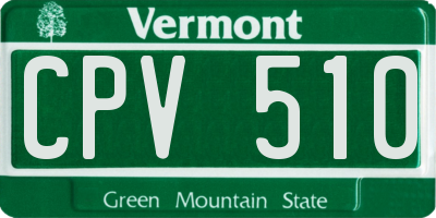 VT license plate CPV510