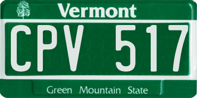 VT license plate CPV517