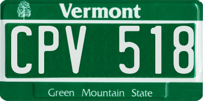 VT license plate CPV518