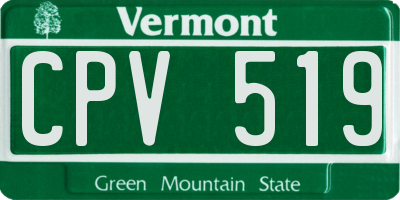 VT license plate CPV519