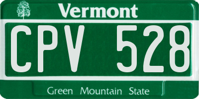 VT license plate CPV528