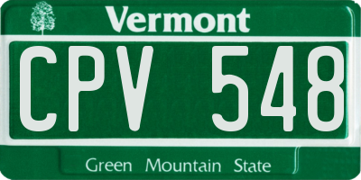 VT license plate CPV548