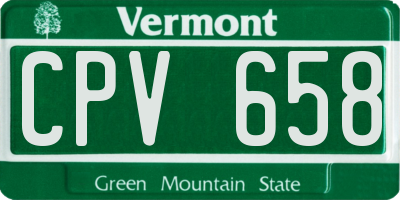 VT license plate CPV658