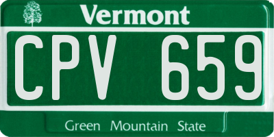 VT license plate CPV659