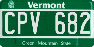 VT license plate CPV682