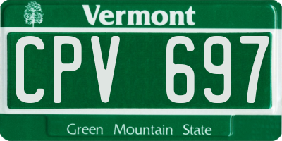VT license plate CPV697