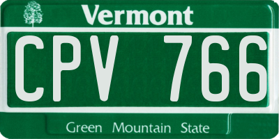VT license plate CPV766