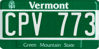 VT license plate CPV773