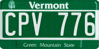 VT license plate CPV776