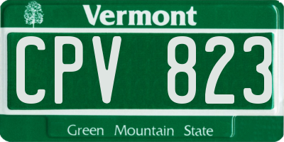 VT license plate CPV823