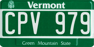 VT license plate CPV979