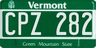 VT license plate CPZ282