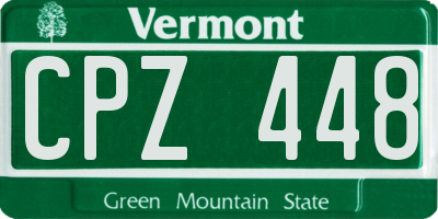 VT license plate CPZ448