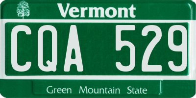 VT license plate CQA529