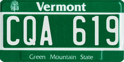 VT license plate CQA619