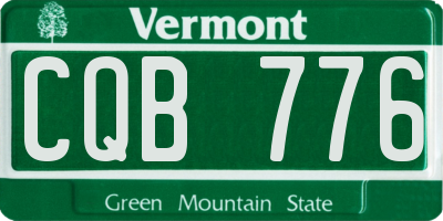 VT license plate CQB776