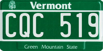 VT license plate CQC519