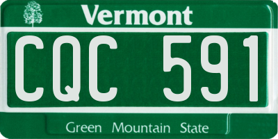 VT license plate CQC591