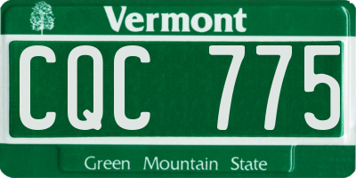 VT license plate CQC775