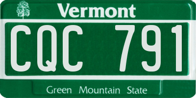 VT license plate CQC791