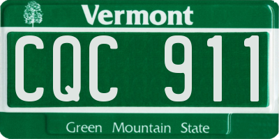 VT license plate CQC911