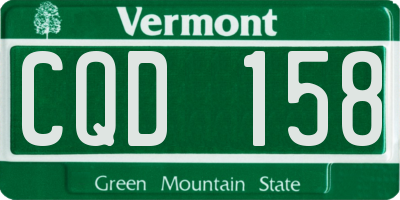 VT license plate CQD158