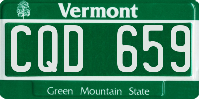 VT license plate CQD659