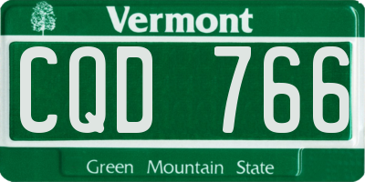 VT license plate CQD766