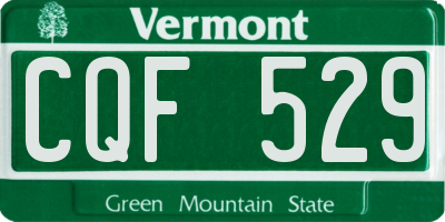 VT license plate CQF529
