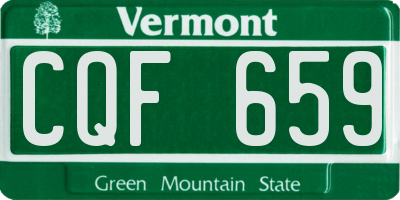 VT license plate CQF659