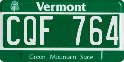 VT license plate CQF764