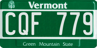 VT license plate CQF779