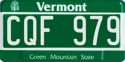 VT license plate CQF979