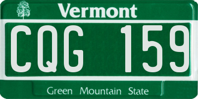 VT license plate CQG159