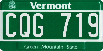 VT license plate CQG719
