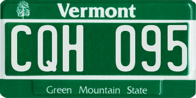 VT license plate CQH095