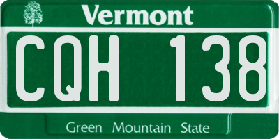 VT license plate CQH138
