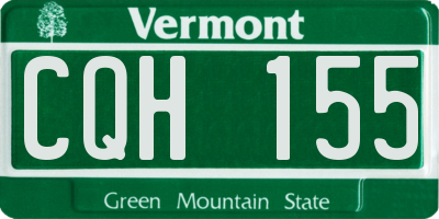 VT license plate CQH155