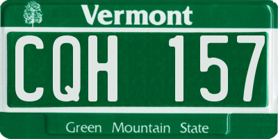 VT license plate CQH157