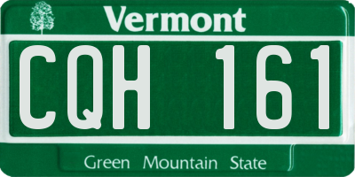 VT license plate CQH161