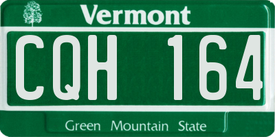 VT license plate CQH164