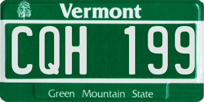 VT license plate CQH199