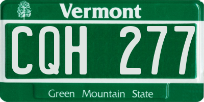VT license plate CQH277