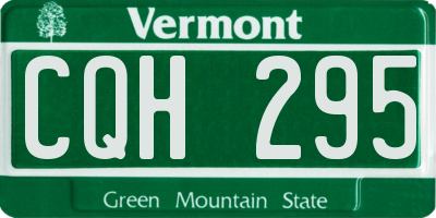 VT license plate CQH295