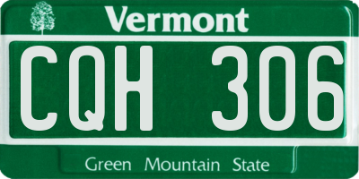 VT license plate CQH306